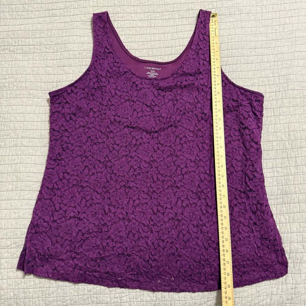 Lane Bryant Lace Tank Top Size  22/24 - Picture 4 of 8